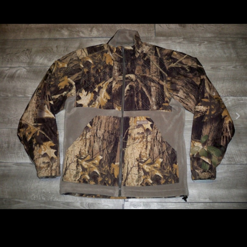 Columbia Waterproof Timberwolf Camoflauge Camo Hunting Jacket Men's Size Small